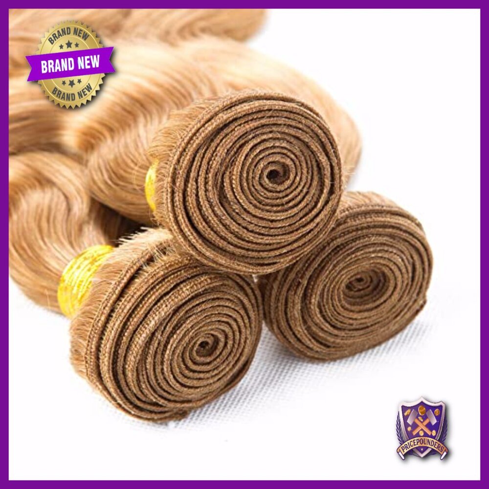 Brazilian Virgin Human Hair Extensions Body Wave Bundles 24 Inch - Picture 4 of 6